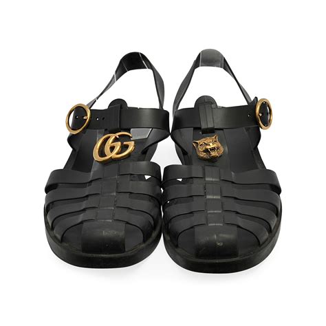 gucci rubber sandals sale|gucci rubber sandals women.